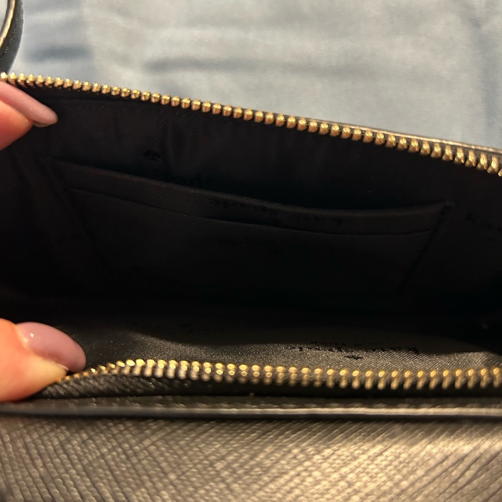 kate spade Black Crossbody Bag with Smooth Leather and Gold Branding - like new! - Picture 6 of 9